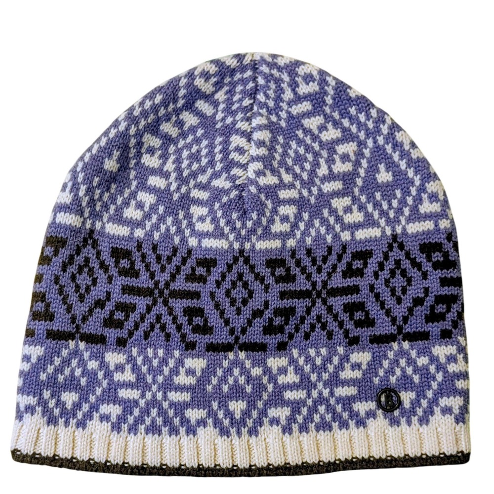 Bogner Fire + Ice Trina Wool Blend Luxury Designer Beanie Knitted Hat RARE L